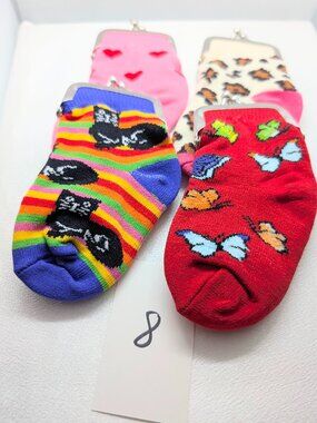 NEW Girls Kiss Lock Sock Coin Purses
